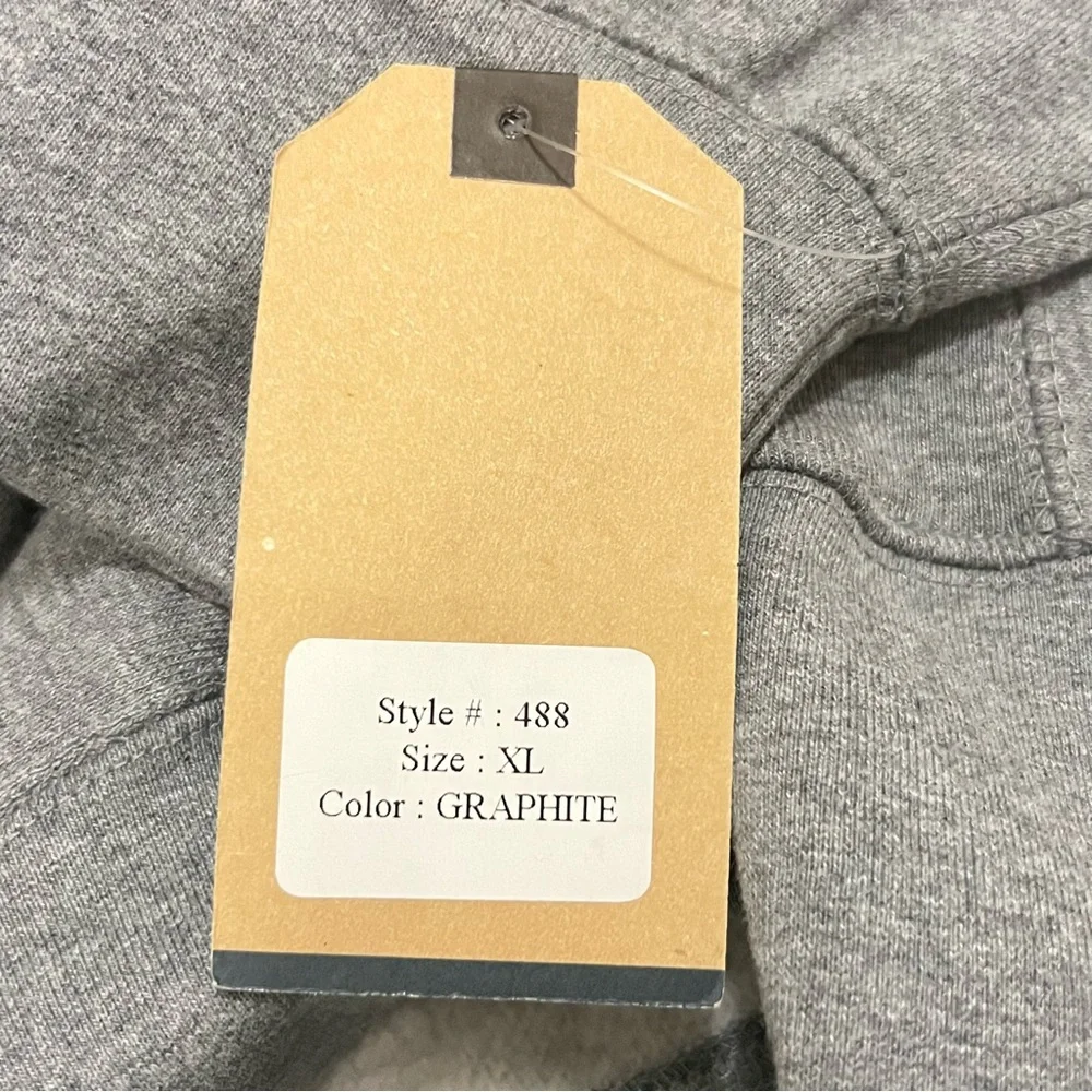 Vintage MV Sport Pro Wave Sweatshirt Hoodie Color Graphite Size XL - Picture 6 of 6